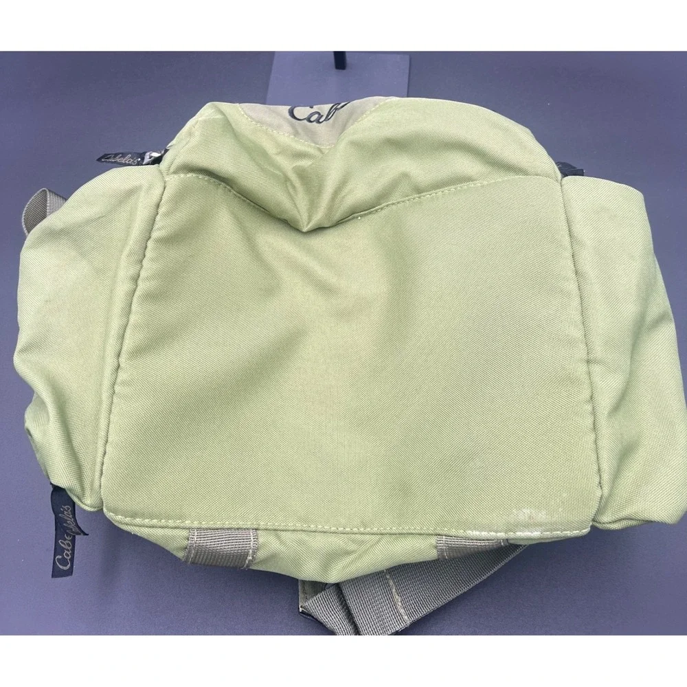 Cabelas Sage Green Canvas Duffel Bag Small Gear Utility Travel Shoulder Strap